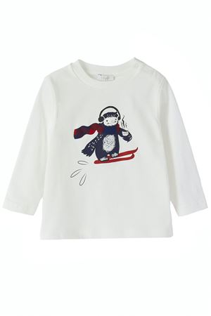 T-shirt girocollo in cotone sciatore IL GUFO | TA271M00941037
